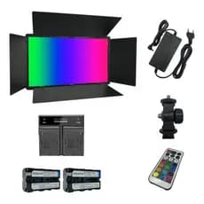 Painel Led 50w Soleste U800+ Rgb+2 Bateriasf570+carregador2
