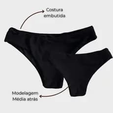 Calcinha de Biquini avulsa Tanga Modelagem Média Lateral Praia Piscina Verão