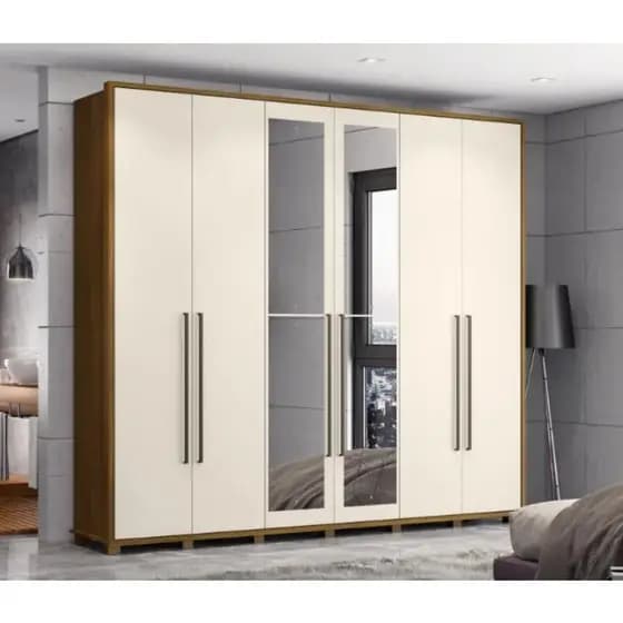 Espelho 60cm x 30cm Decoração Guarda-roupa Sala Banheiro Casa Loja Lavabo Quarto c/ Fita Dupla Face