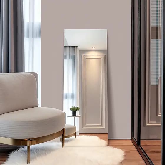 Espelho Corpo Inteiro 60cm x 1,10m / 110cm Decoração Loja Provador Quarto Closet Sala Banheiro Luxo
