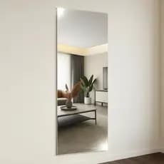 Espelho de Corpo Inteiro 110cm x 30cm / 1,10m Decoração Sala Provador Closet Casa Banheiro Lavabo