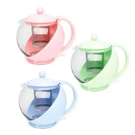 Chaleira Bule de Vidro 750ML com Infusor em Aço Inox