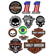 Adesivos DTF UV HD para motos capacetes etc.. em alto relevo
