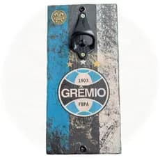 Abridor Magnético de Garrafas com Imã | Cerveja | Personalizado GRÊMIO | Automático | Parede | Rústi