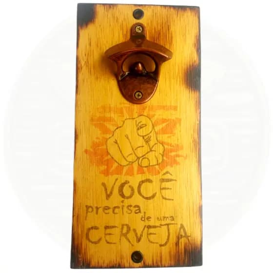 Abridor Magnético de Garrafas com Imã | Cerveja | Parede | Personalizado VOCÊ MERECE UM | Automático