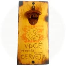 Abridor Magnético de Garrafas com Imã | Cerveja | Parede | Personalizado VOCÊ MERECE UM | Automático