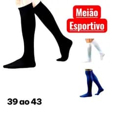 Meião Futebol Futsal Society Adulto Masculino Qualidade Esportivo Feminino