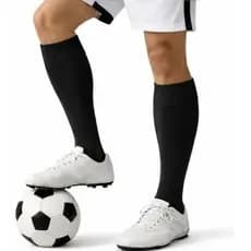 Meião Futebol Futsal Society Adulto Masculino Preto Qualidade Esportivo