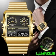 Relogio Masculino LIGE Relógio Marca De Luxo De Pulso Esportivo Quartzo À Prova D'água Digital Militar Com Caixa