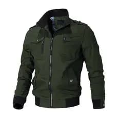 Jaqueta Outono/Inverno 2024 casual cargo De Algodão