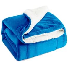 Cobertor Dupla Face Sherpa Carneirinho / 80X90cm / Antialérgico / Toque Macio / Masculino e Feminino