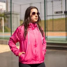 Corta Vento Ultra-leve 100% Forrada Jaqueta Feminina Esportiva Resistente Água