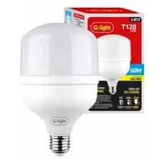 Lâmpada LED 60W E27 6500K Luz Branca G-Light – Super Brilho e Econômica