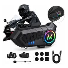 Intercomunicador Moto Capacete V6 Bluetooth Moto 1200m