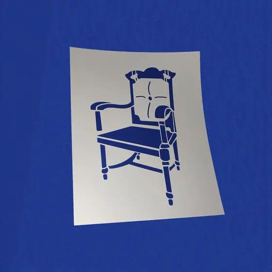 Stencil para Pintura Cadeira -  20x25 cm