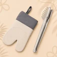 Luva Térmica de Silicone Forrada + Escolha com Pegador, Forma ou Fouet