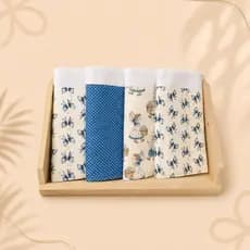Pano De Prato Branco 100% Algodão e barrado de Tricoline Kit Com 4 Peças