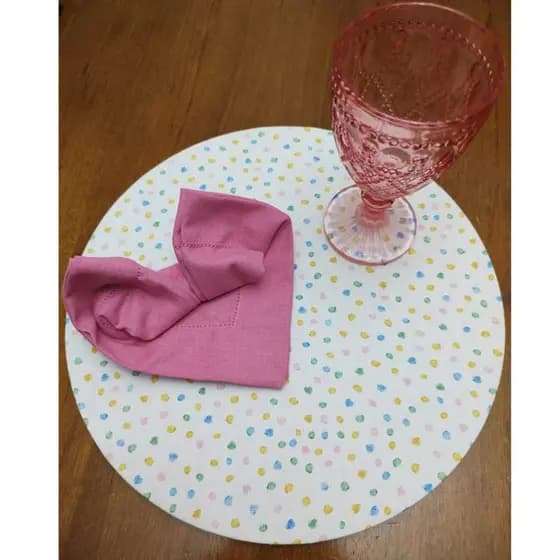 Kit Capa de Sousplat + Guardanapo + Argola Mesa Posta Elegante e Sofisticada