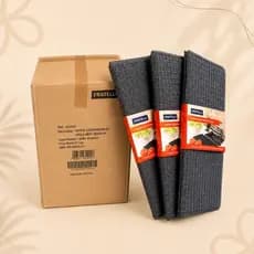 Caixa com 60 Tapetes Escorredor de Louça 38x50cm Cinza – Super Absorvente para Pia