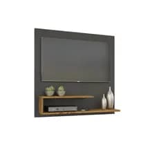 Paínel/SUPORTE P/ TV de 32" C/ Nichos P/ Sala/Quarto/Área de lazer (PRETO/FREIJÓ)