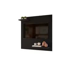 Painel/SUPORTE C/ Nicho INFERIOR e SUPERIOR P/ Tv até 32" P/ Sala/Quarto/Área de Lazer - Preto