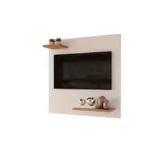 Painel/SUPORTE C/ Nicho INFERIOR e SUPERIOR P/ Tv até 32" P/ Sala/Quarto/Área de Lazer - Off/Fr