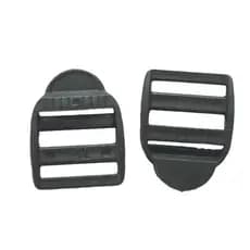 KIT COM 10, 20 OU 30 UNID. - REGULADOR DE ALÇA TIPO CASTELINHO 25mm - Cor Preto