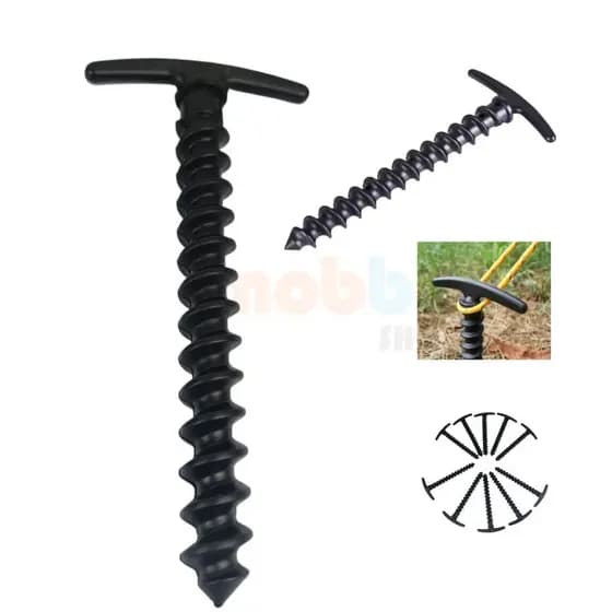 Speck Estaca Camping 10 peças - Modelo Inovador em Estiral - Dispensa Martelo - Todos os Terrenos