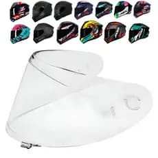 Viseira Capacete Axxis/asx Eagle/draken/city V18B Cristal