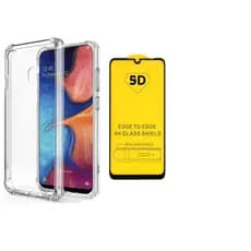 KIT 2x1 Case Capa Capinha Anti-Impacto + Pelicula 5D NanoGel Flexivel Samsung Galaxy A30
