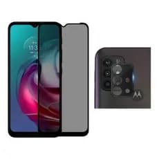 Película de Vidro 3D Privacidade Anti Spy + Pelicula Camera lente 3D para Motorola Moto G10 G20 G30