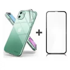 Kit 2x1 Capa Transparente TPU + Pelicula 3D De Vidro Temperado Para IPHONE X/ XS/ XS PROMAX/ XR