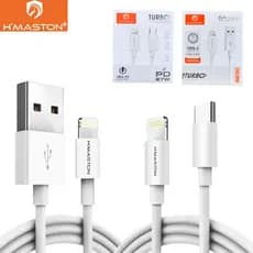 Cabo Iphone Ultra Rápido Resistente Tipo-C Dois Lados, Lightning Todos Modelos H'maston