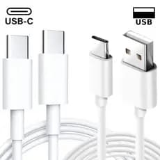 Cabo tipo-C de 1M/2M, Tipo-C dois lados, e Tipo-C USB