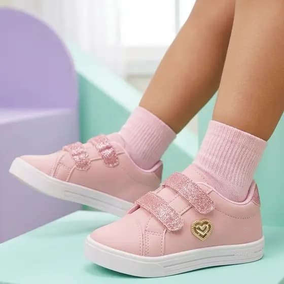 Tênis Infantil Feminino Lançamento Original Várias Cores Para Menina Bebê Macio Escolar Promoção