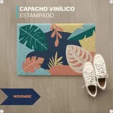 Capacho Decorativo Antiderrapante 60x40cm - Estampado Moderno para Entrada