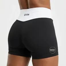 Short Fitness  Academia Feminino Lançamento Coleção Nova ZERO Transparência Suplex Premium Treino Musculação Cós Alto