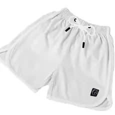 Short Feminino Premium Básico Liso Casual Ou Treino Soltinho Confortável Verão Branco