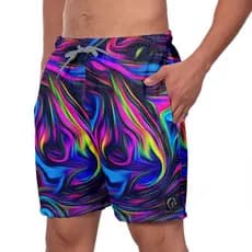 Short Praia Masculino W2 Psicodelic Academia Treino Dia a Dia