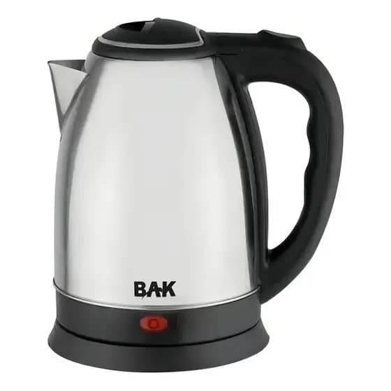 Chaleira Elétrica Inox Capacidade De 1.8 Litros 1500w Bak-220 Cor Preto/Inox