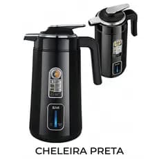 Chaleira Elétrica Térmica BAK 1.8L Jarra Inox para Chá e Café Desligamento Automático
