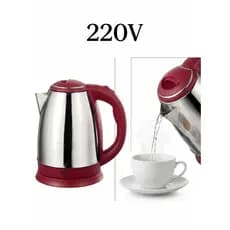 Chaleira Elétrica Inox 1,8 Litros 220V 1100w Cor Vermelho