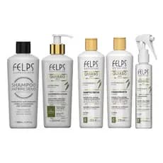 Escova Progressiva Felps Quiabo + Kit Pós-Progressiva