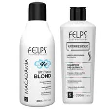 Selagem térmica Felps + shampoo antiresíduo SEMI DEFINITIVA