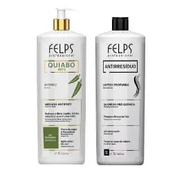 Felps Okra Progressiva Xtbx Quiabo + shampoo antiresiduo Kit 1l