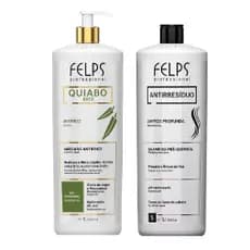 Felps Okra Progressiva Xtbx Quiabo + shampoo antiresiduo Kit 1l