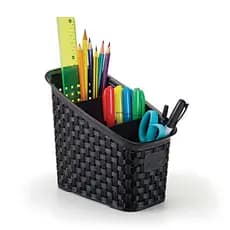Organizador Multiuso Rattan com 3 Divisórias Organização Decorativa Casa Organizada