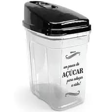 Açucareiro com Tampa 836 ml Nitron para Uso Doméstico Casa Organizada Prático e Funcional