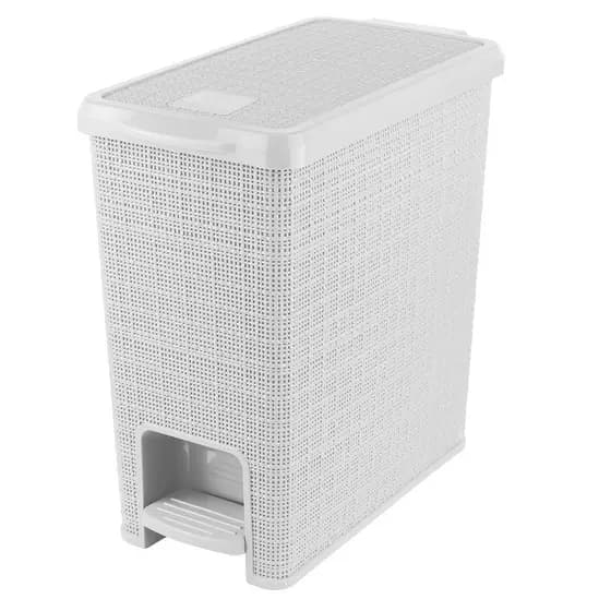 Lixeira Juta Retangular 12L Nitron para Cozinha e Banheiro Uso Doméstico Organização Decorativa