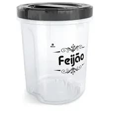 Pote Organizador Feijão Acoplado com Rosca 2L Nitron para Mantimentos e Alimentos Cozinha Organizada